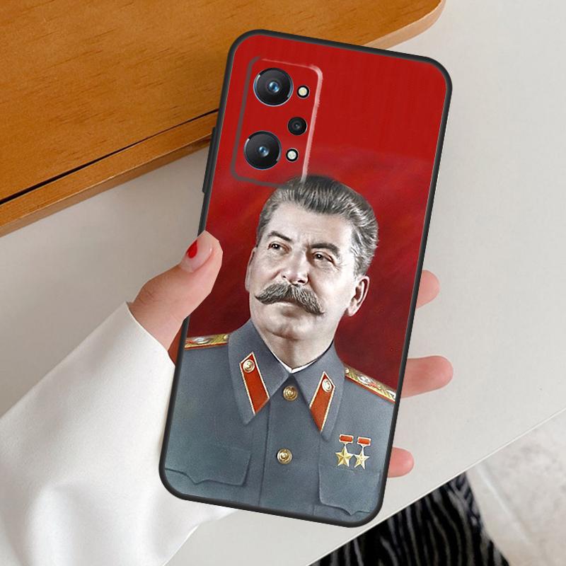Soviet Union Leader Stalin For Realme GT7 GT6 15 Pro 10 11 12 13 14 Pro Plus C65 C63 C61 C55 C51 C53 C35 C75 C67 Case