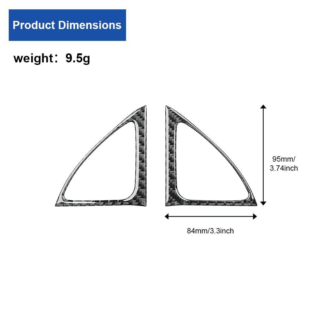 For Toyota Corolla 2006-2012 Carbon Fiber Car door speaker Sticker Trim Cover Decoration Styling Tape Film Accessories