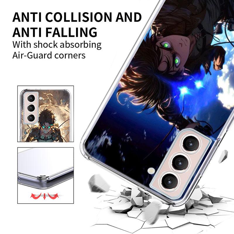 Character LEVI ACKERMAN Phone Case For Samsung Galaxy S25 Edge S24 S23 FE S21 S20 S10 Plus S22 S26 Ultra Cover Clear Cases TPU C