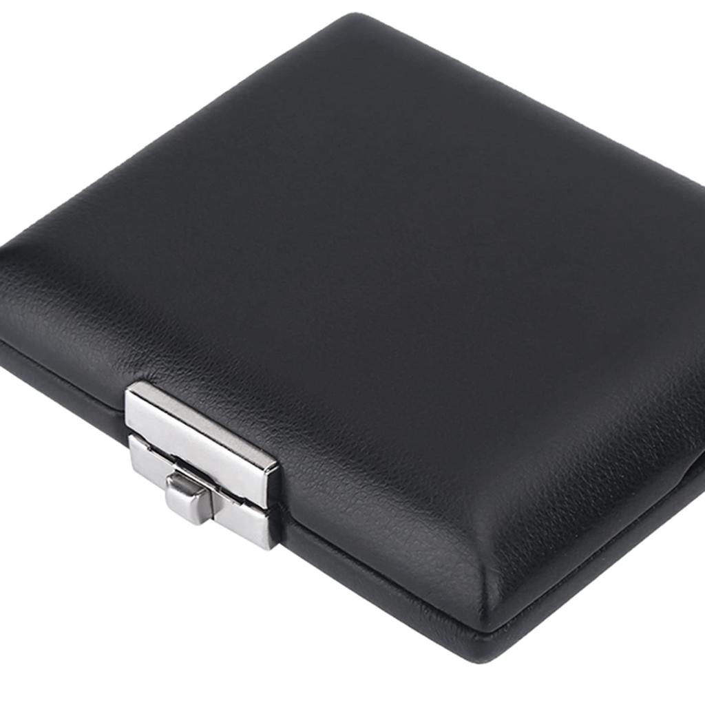 Akozon PU Leather Ver. Black Bassoon Reed Box Case with Throttle and 3 Reeds