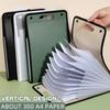 PP Material 13 Pocket File Folders Briefcases A4 File Storage Bag A4 Vertical Folder  Office