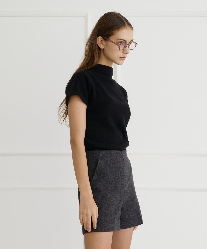 BIBYSEOB Cozy To Tuck Mock Turtleneck Black [T44]