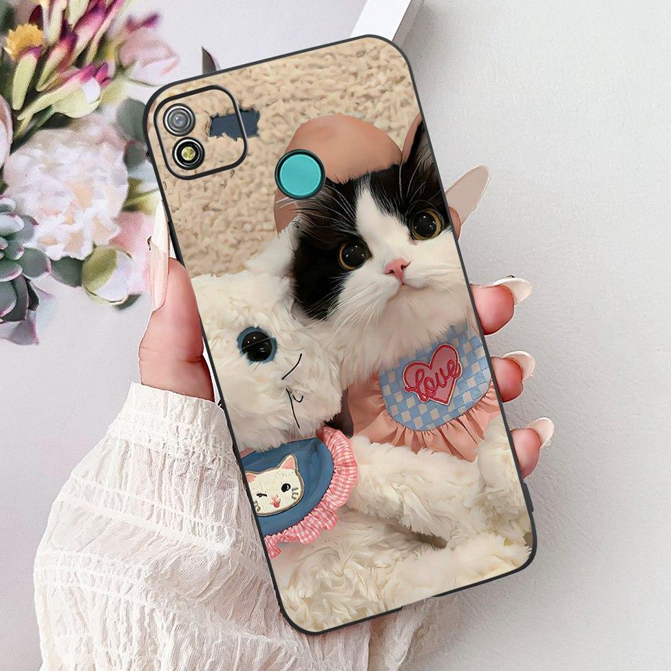 6.0" For Tecno Pop 4 Case Silicone Funny Luxury Cute Cartoon Cat Girls Cool Boys Back Cover For Techno Pop4 Phone Case BC2c BC1s