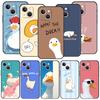 Coque de téléphone canard drôle pour Samsung Galaxy S26 S25 S24 S23 S22 S20 Ultra S21 FE 5G S10 Plus Housse en TPU antichoc
