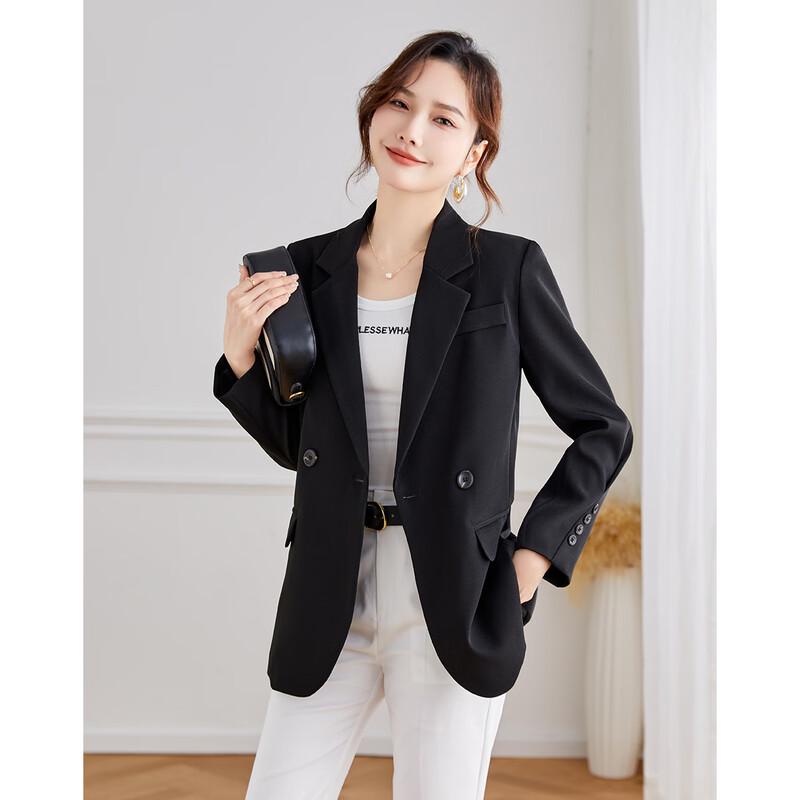 TERRE BLEUE Women's Elegant Business Blazer Jacket