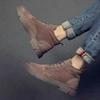 High-top Cotton Martin Boots Men's British Retro Trend Short Boots Sewing Thread Soft Sole Single Cotton Green Trend Men's Shoes