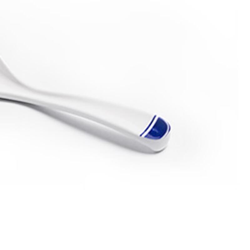 Xinjigaoge Yangge Blue Edge Melamine Soup & Rice Spoons