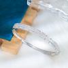 Light Luxury High-end Slightly Inlaid Diamond Bracelet Women's Fashion Simple S925 Sterling Silver Bracelet Couple Versatile Hand Jewelry
