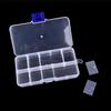 10 Compartments Transparent Visible Plastic Fishing Lure Box Fishing Tackle Box