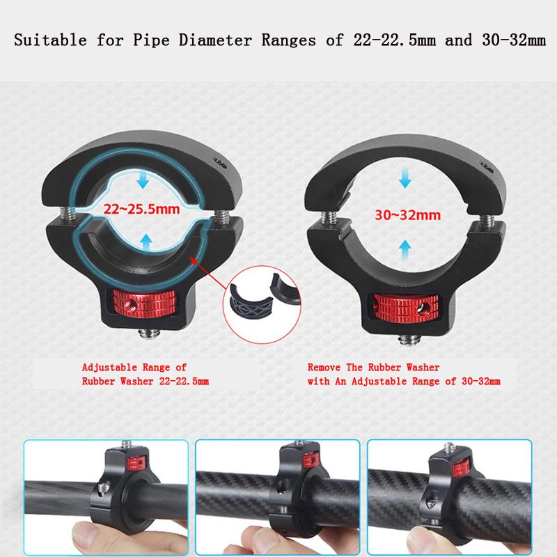 Aluminium Fahrradlenkerhalterung für Gopro 13 12 11 10 9 Insta360 X4 X3 DJI Osmo Action 5 Pro 4 Kameras Mountainbike-Halterung