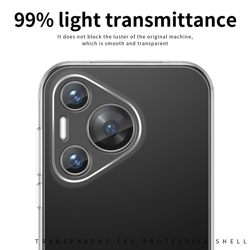 MOFI For Huawei Pura 70 Pro/70 Pro+ Case Precise Cutout Anti-scratch Clear TPU Phone Cover