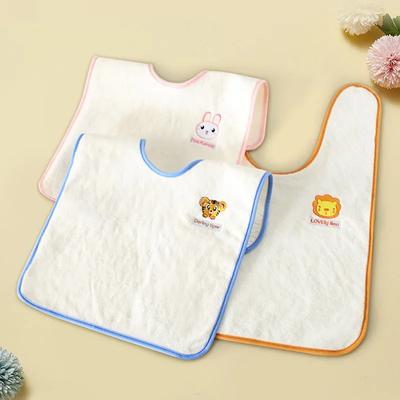 Cartoon Newborn Baby Bibs Prevent Dirt and Moisture Multifunctional Children's Saliva Mouthwash Face Washing Hand Wiping Towel