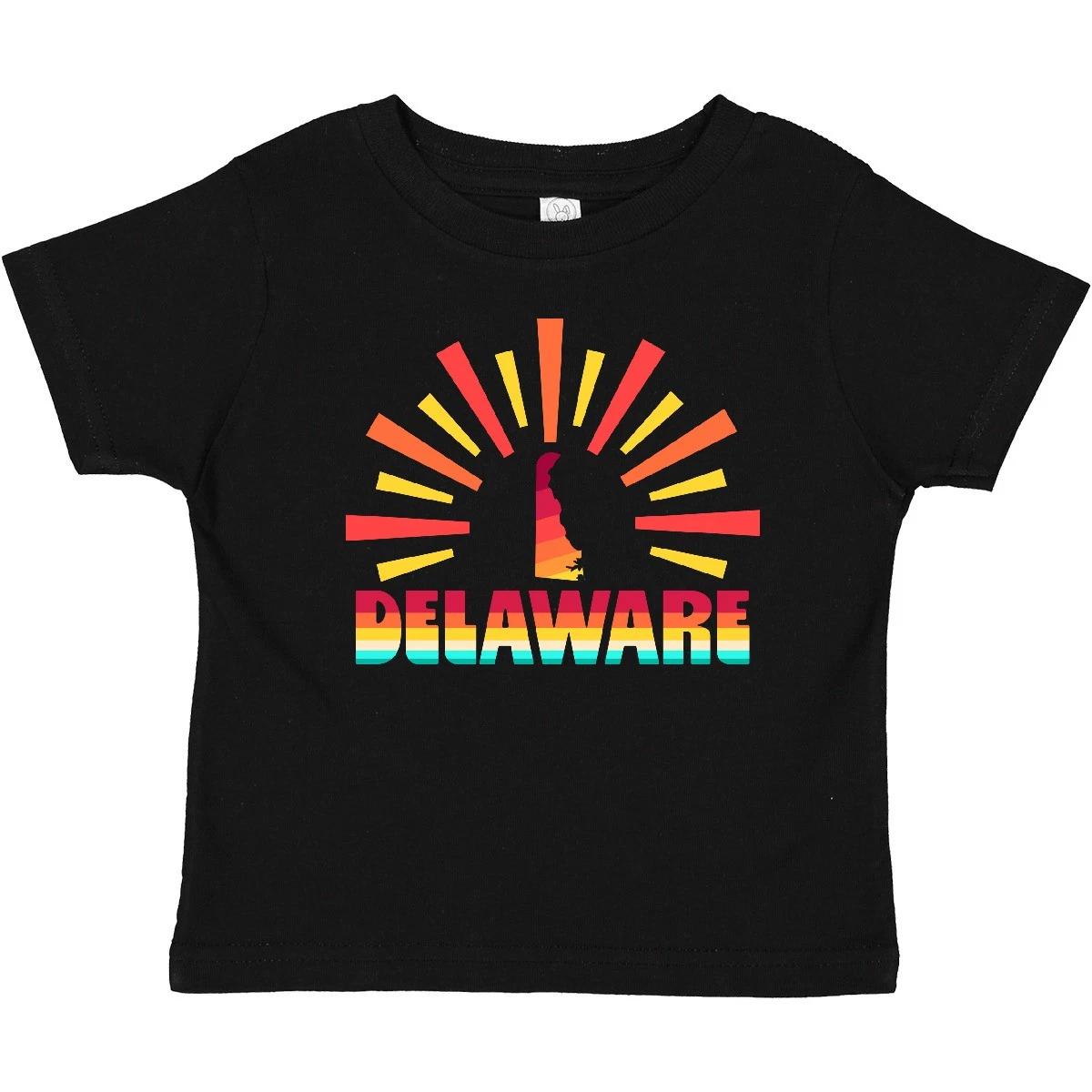 Inktastic Delaware With Retro Sunset Baby T-Shirt State Home Vintage Fun Infant 100