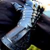Medieval Nazgul Black Etched Steel Gauntlets Hand Armor Gloves