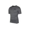 Pro Quick-Dry Training Compression Short Sleeve T-Shirt Men Tops Smoke-Grey BV5632-084