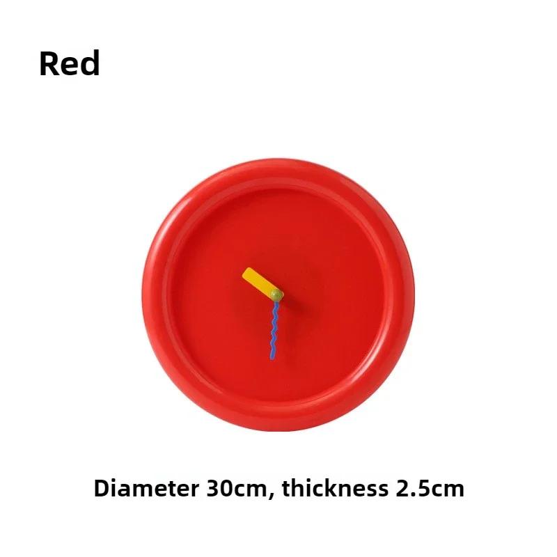 New Wall Mounted Clock Stand Creamy Style Clocks Home Decoration Desktop Silent Wall Decororation Home Garden Dining Room Decor