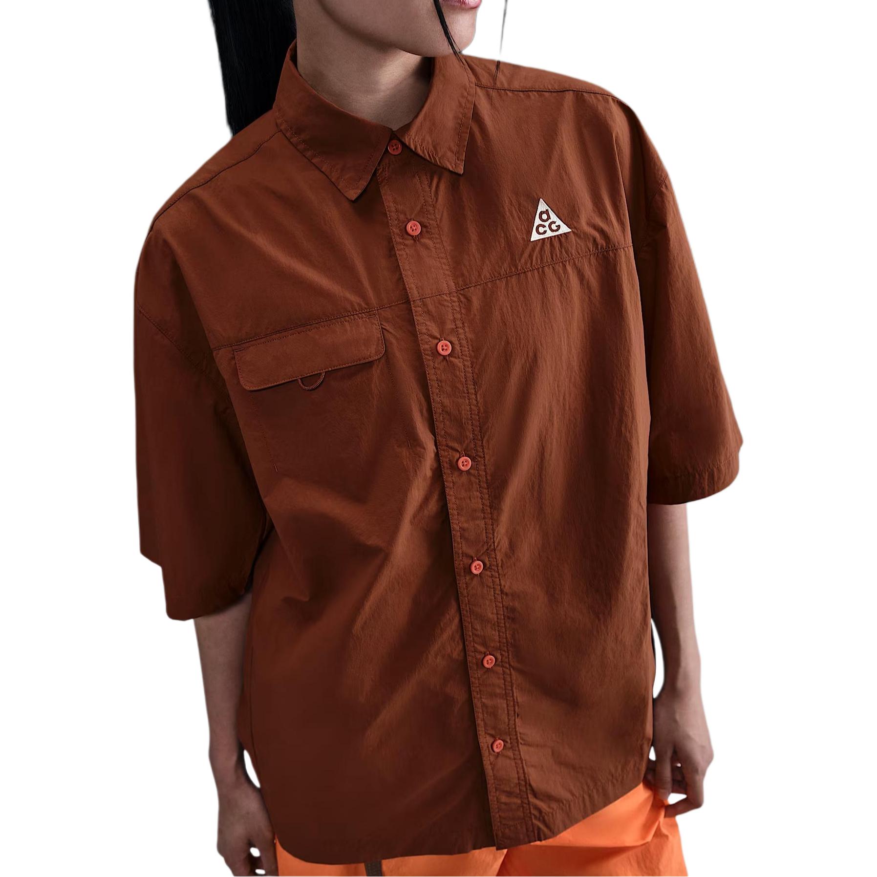 

Nike Loose Fit Short Sleeve Single Button Shirt Unisex shirts HJ2883-245 L