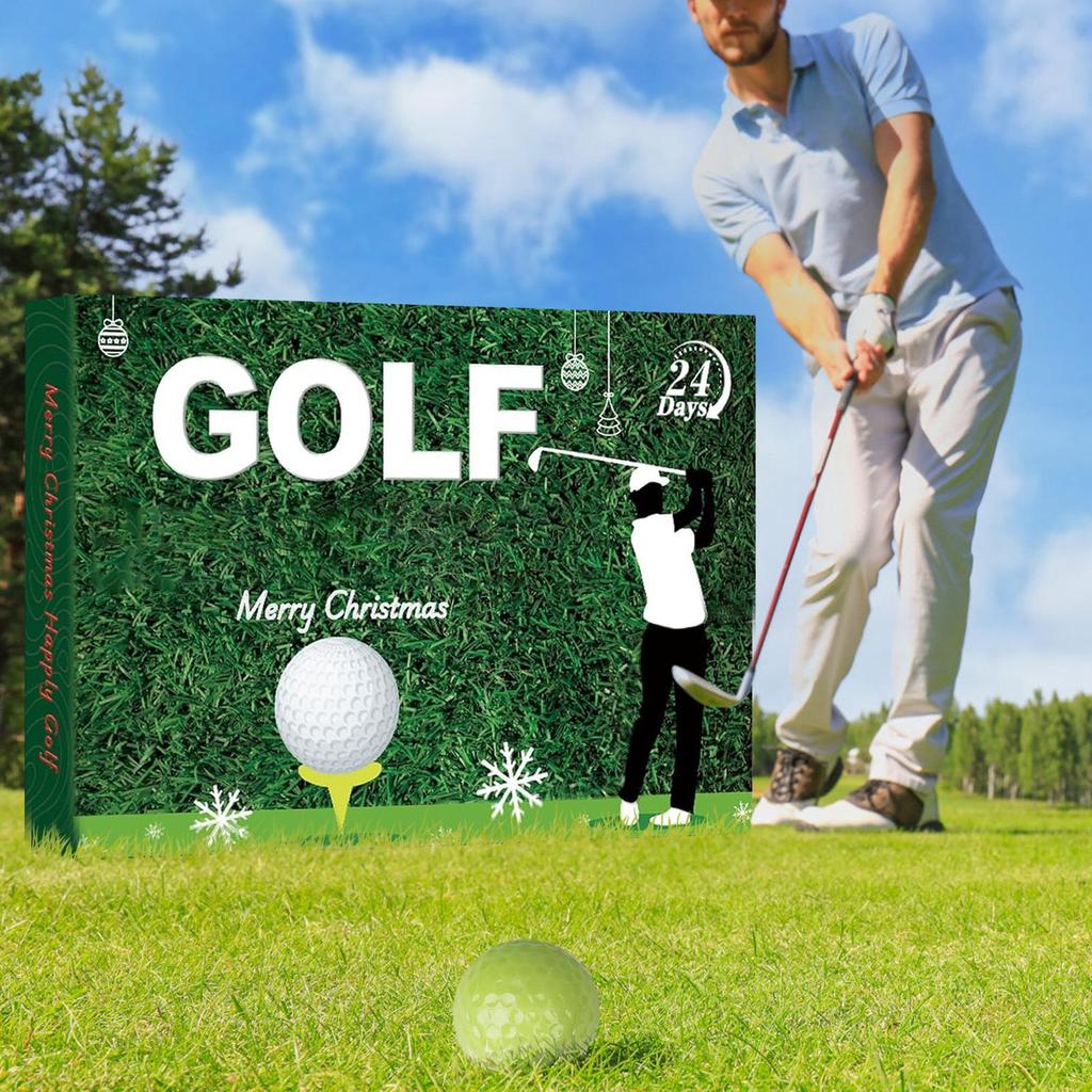 Christmas Countdown 24 Days Golf Accessories Christmas Countdown Toys For Women Men Teens Boys Girls Father Husband Boyfriend