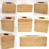 Bamboo Wood Flip-Top Tissue Box
