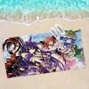 Date A Live Cartoon Microfiber Blanket Quick Drying Beach Towels Oversized Printing Super Absorbent Pool Towel Blanket
