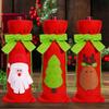 Creative Wine Bottle Cover with Bow Tie - Christmas Tabletop Decoration