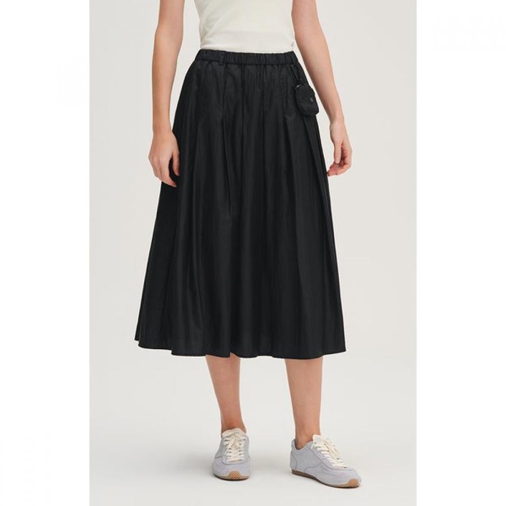 Huit Lightweight Tuck Pleated Maxi Skirt Htwsk6j02t