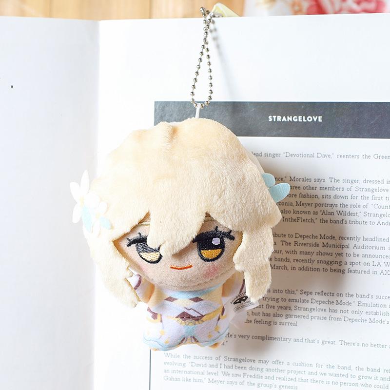 10CM Impact Tartaglia Kaeya Diluc Venti Xiao Klee Plush Pendant Toy  Mini Keychain Doll Backpack Accessorie For Gift