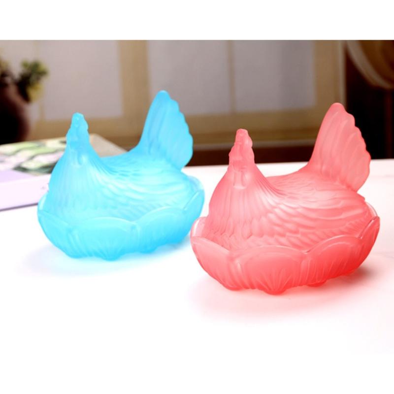 Glass Hen Candy Dish,Decorative Covered Candy Bowl with Lid Crystal Glass Chicken Shape Candy Jar Snacks Bowl Gift
