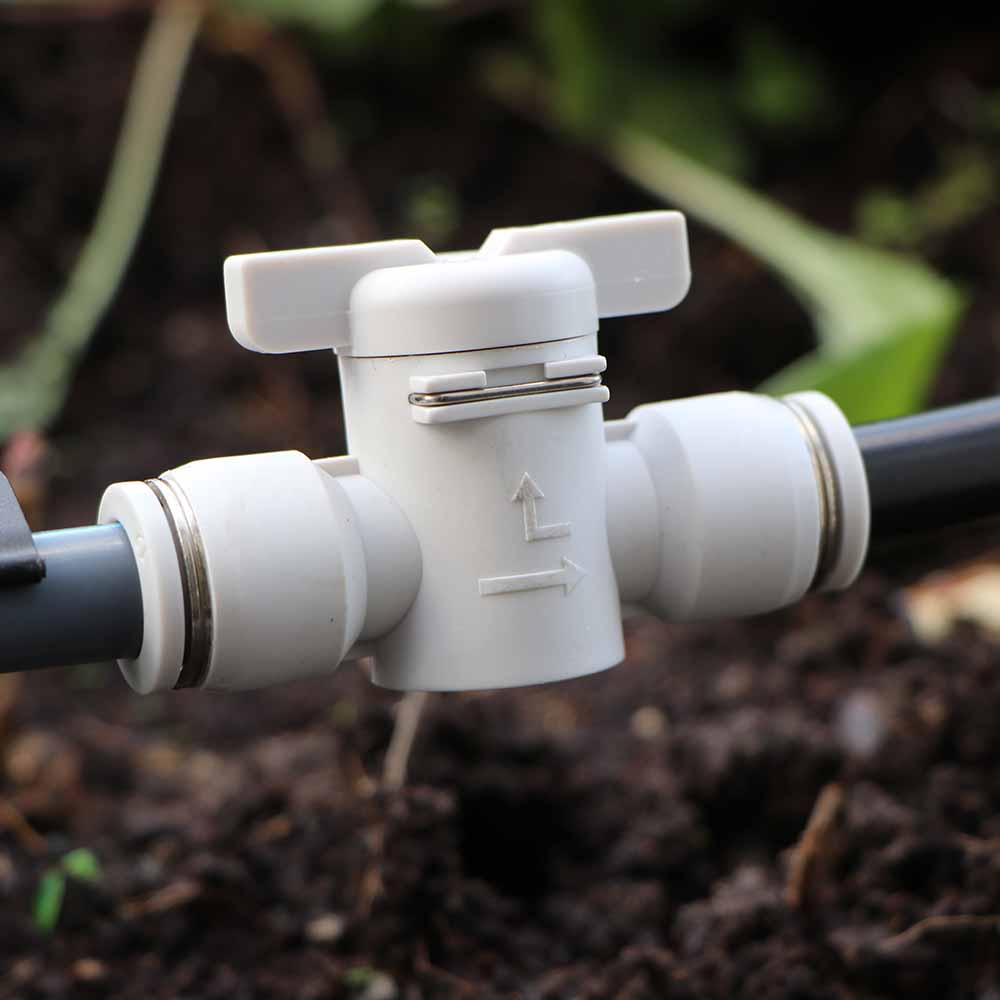 4-16mm Hand Valve Hose Adapter Slip Lock Quick Insert Release Connector PE Tubing Fitting Stop Water Shut Off Pneumatic Joints