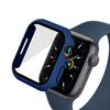 WANLONFENG For Apple Watch Series 9    8    7 45mm 2-in-1 Hard PC Frame Waterproof Case with Tempered Glass