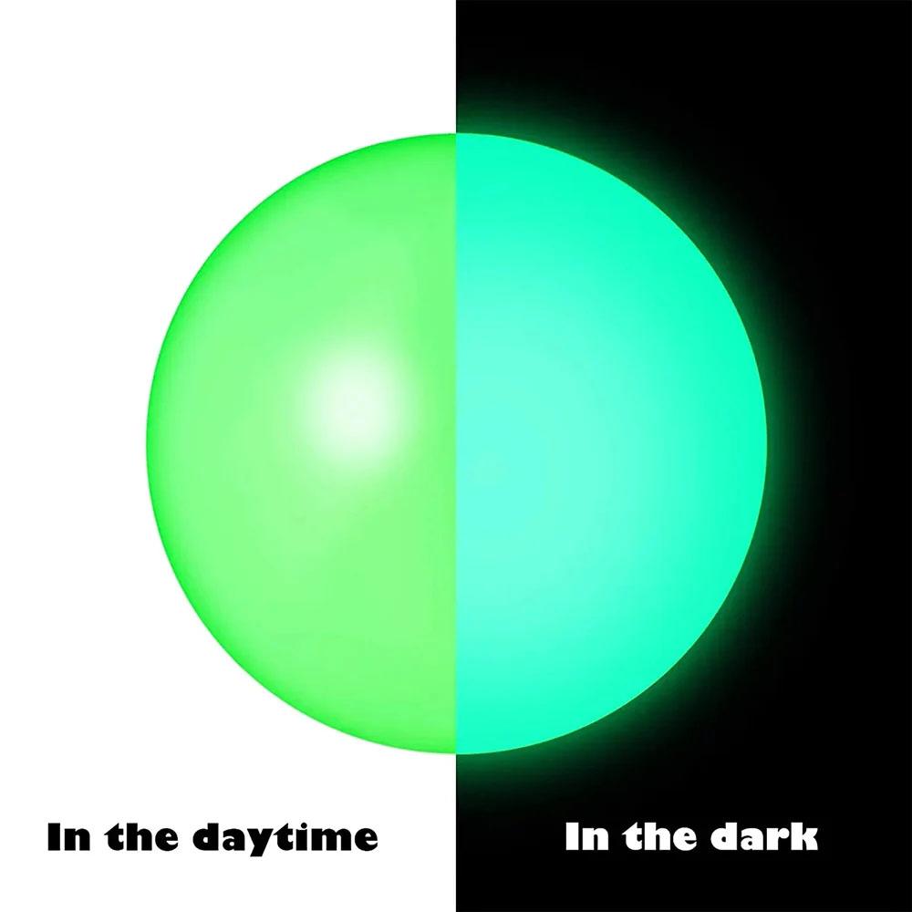6cm Luminous Sticky Ball Toys Glow In The Dark Sticky Dark Ceiling Wall Balls Decompression Squeeze Toy For Kids Adults Gifts