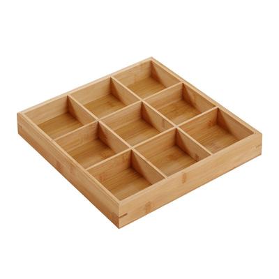 Plateau de service en bois à compartiments multiples, assiette de service divisée pour la maison, les restaurants, les plats à sushi, le hot pot