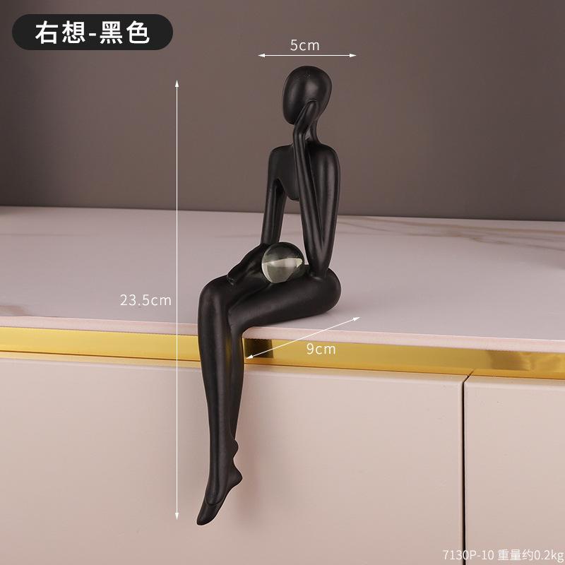 Mini Auriu Figurine Abstracte Statui și Sculpturi Decor Nodic pentru Living Miniaturi pentru Cadou Accesorii pentru Decorarea Casei