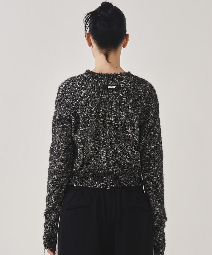 Nigaennikol Nicole Bokashi Damage Knit_Black