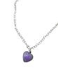 Sk8Er Rock Blossom Love Heart Chain Surgical Steel Necklace