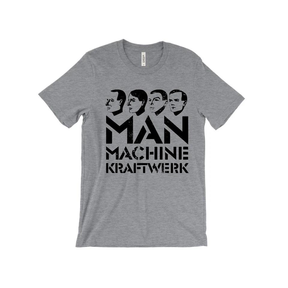 Kraftwerk T-shirt - Man Machine, electronic pioneers, Trans-Europe Express, 80s 3XL