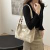 Trendy Large Capacity Canvas Tote Bag 2024 Summer New Casual Shoulder Bag