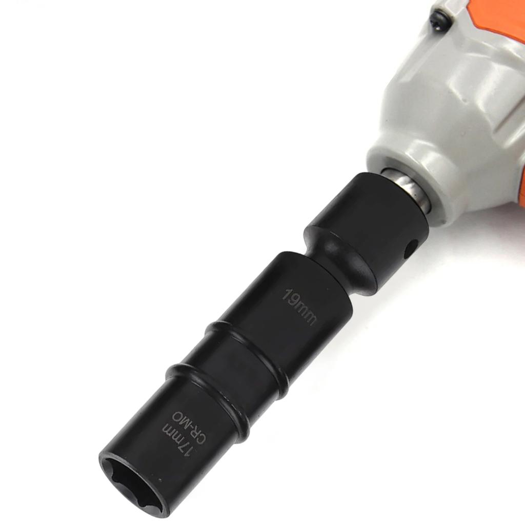 For Tire Changing Lug Nut Removal Tool 6-Point Socket Grip Compatible With Power Tools Fits Common Lug Nut Sizes