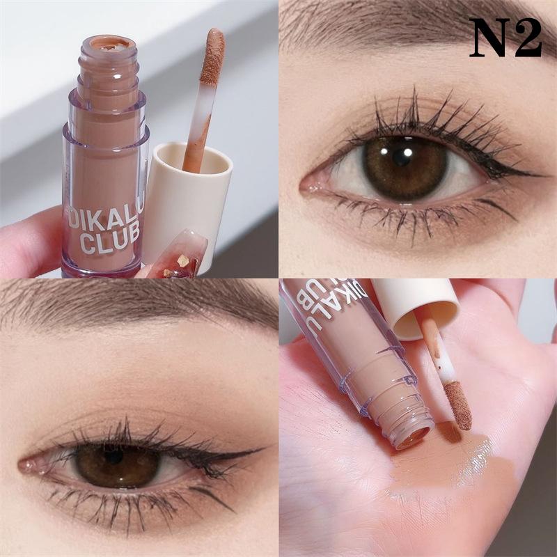 

Dikalu Velvet Matte Liquid Eyeshadow Stick Lasting Low Saturation Peach Pink Brown Earthy Color Eye Shadow Makeup Cosmetic as the picture