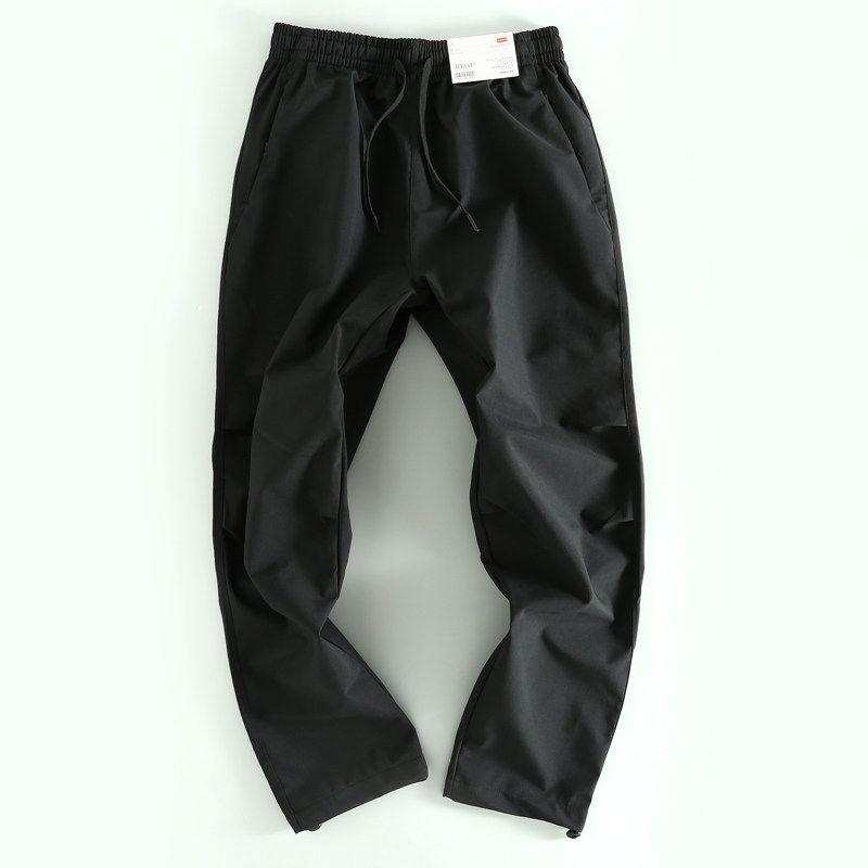 Export Surplus Order Spring and Autumn Thin Men's Casual Trousers Linen Drape Cut the Tag Off Overplus Order Solid Color Pants Umbrella Pants Men