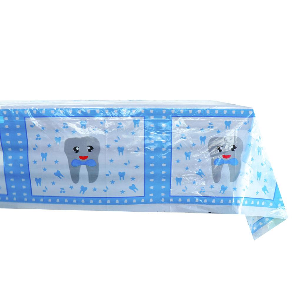 Blue Teeth Birthday Party Supplies Disposable Tableware Paper Plates Paper Cups Paper Towels Girls Birthday Party Decorations Styling