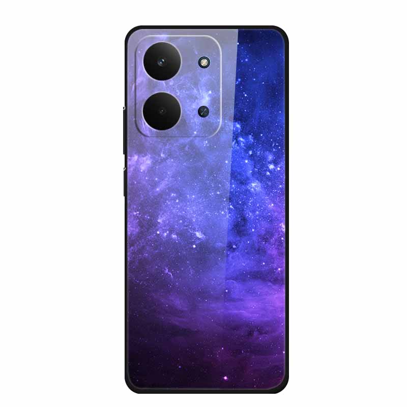 Xiaomi Redmi 15C 4G Kılıfı İçin Cam Arka Kapak 15 C Kılıf Sert Temperli Cam Kılıf Redmi 15C Telefon Kılıfı İçin Redmi15C Yumuşak Tampon