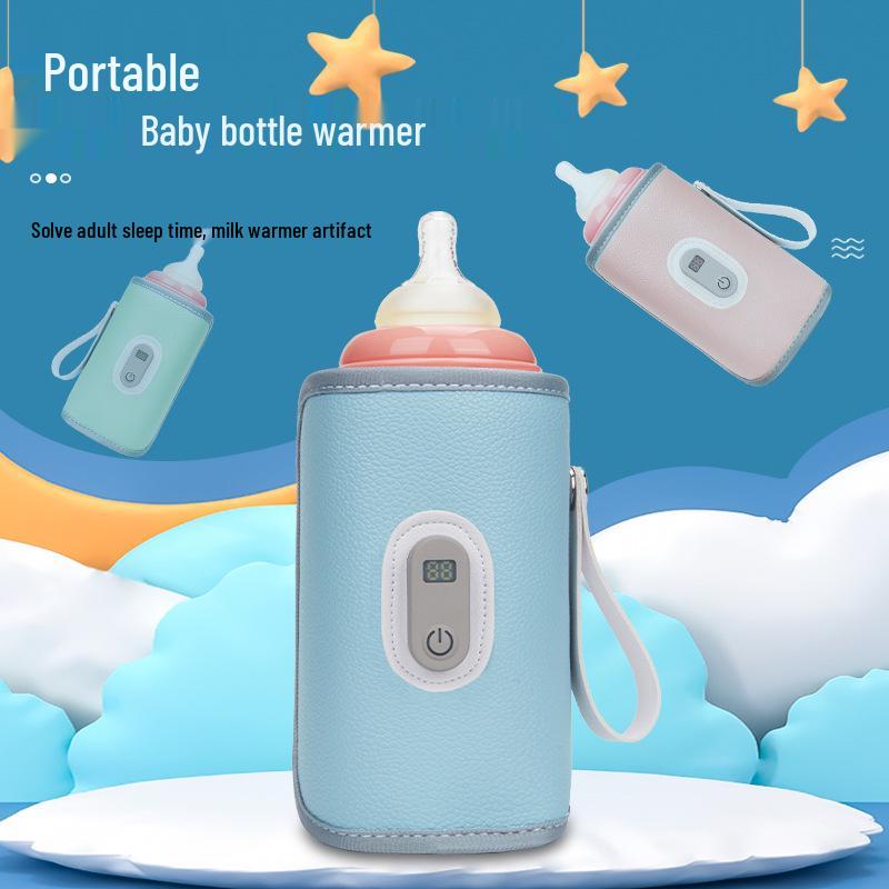 Universal Portable Baby Bottle Insulated Sleeve for Constant Temperature and Heating
