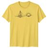 Segelboot Sonnenuntergang Segeln Reise Unisex T-Shirt Ozean Linienkunst
