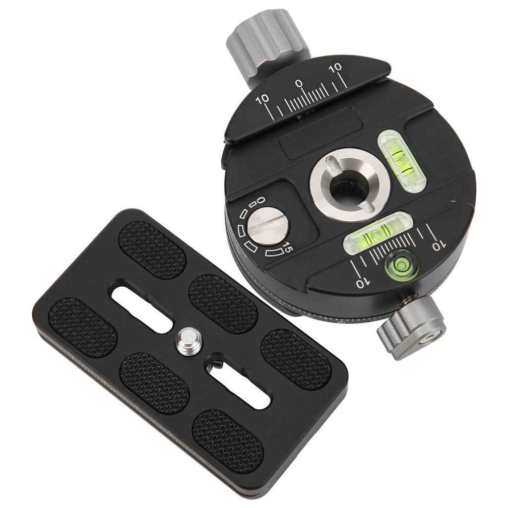 PAN‑02 Indexing Adjustment 360 Degrees  Panorama Shooting Plate Camera Quick Release Clamp