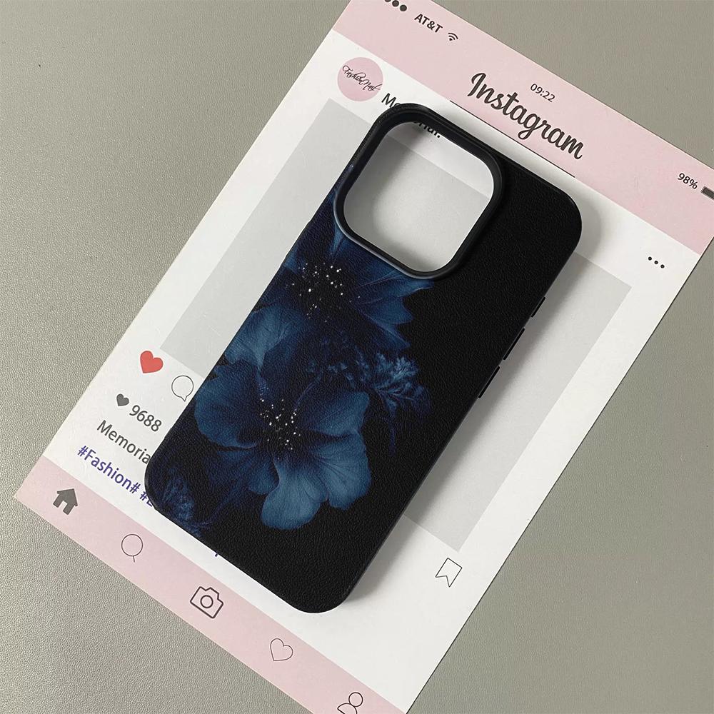 For Iphone 17 Pro Max Black Lily Phone Case For IPhone 17 Air 16 15 14 13 12 11 Pro Max Plus Silicone Shockproof Case