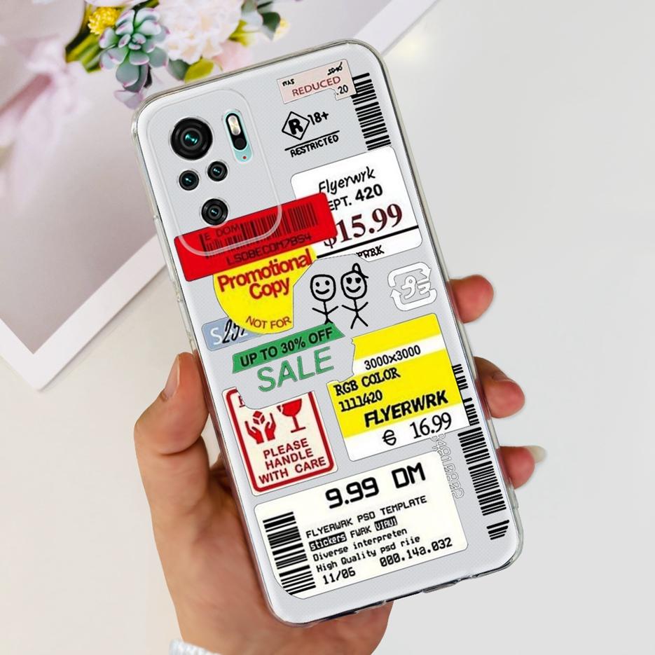For Xiaomi Redmi Note 10 4G Case Note 10S Cute Painted Cover Soft Slim Phone Case For Xiaomi Redmi Note 10 Pro Max Note10 S Bags