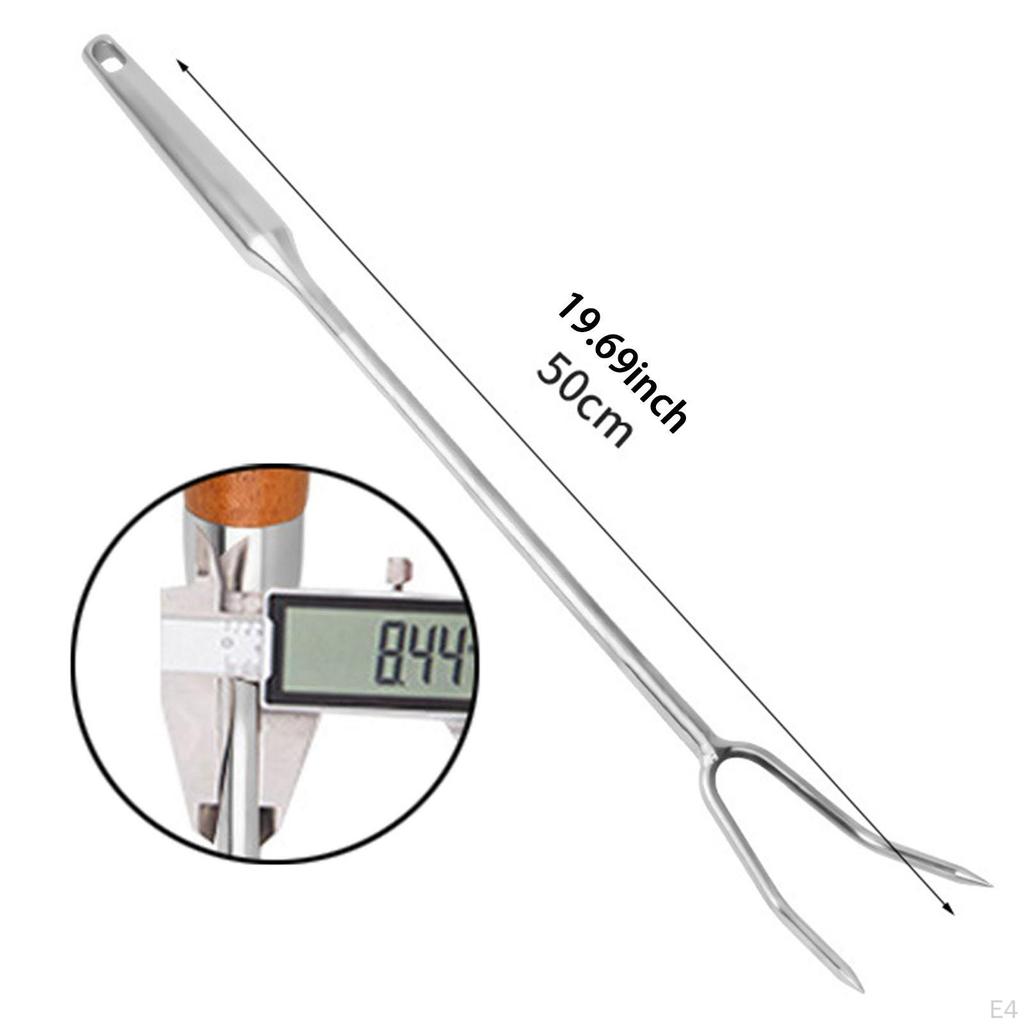 304 Stainless Steel Meat Carving Fork, Practical Multi-Purpose Professional Kitchen Utensil, for