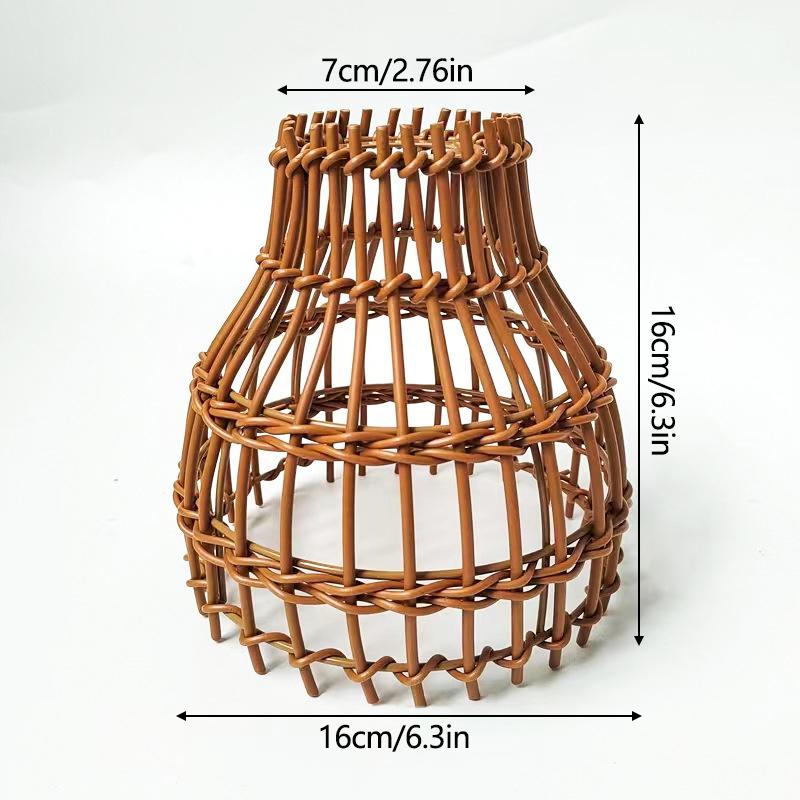 

Тканый абажур с имитацией виноградной лозы, тканый абажур ручной работы, креативное украшение люстры 1PC