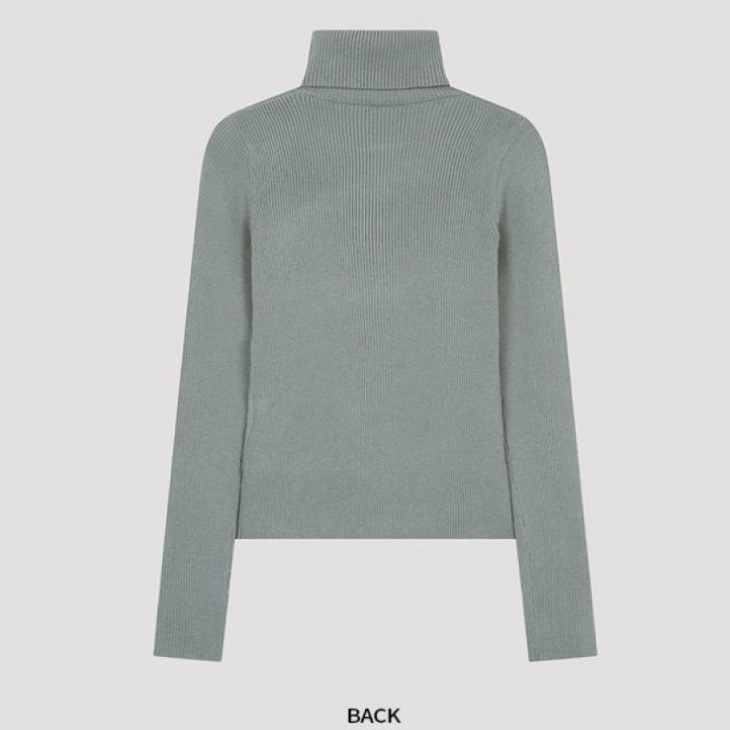  She S MiSS  Ribbed Slim Turtleneck Knit SSkpoo41010 Mi